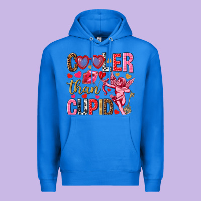 Cooler Than Cupid Valentine's Day Premium Hoodie Designed By Howdyjamesfarm