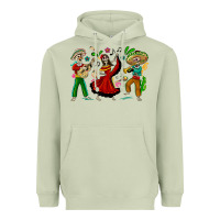 Matcha Mexican Skeletons Heavyweight Hoodie - texasbilliewilder
