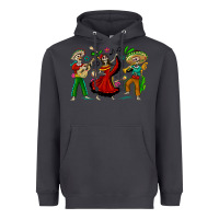 Smoke Mexican Skeletons Heavyweight Hoodie - texasbilliewilder