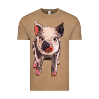 Vintage Coffee pig Vintage Tee - BarkalooDesign