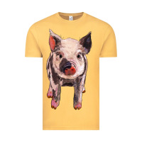 Vintage Mustard pig Vintage Tee - BarkalooDesign