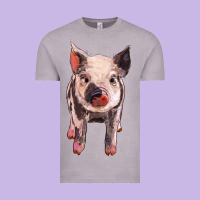 Pig Vintage Tee Designed By Barkaloodesign