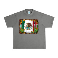 Tornado mexican flag background with cactus and sunflower Urban Heavy Tee - Jasminsmagicworld