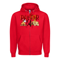 Red Pastor Life Zipper Hoodie - LillyAllenDesigns