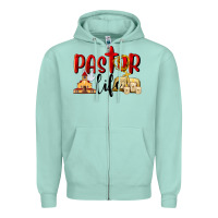 Seafoam Pastor Life Zipper Hoodie - LillyAllenDesigns