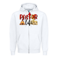 White Pastor Life Zipper Hoodie - LillyAllenDesigns