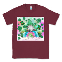 Burgundy st patrick's gnome Classic Tee - MaliasSmallBusiness