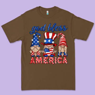 God Bless America Gnome Premium Tee Designed By Hra Design Shop
