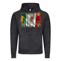 Mexico Flag Sunflower Cactus Vintage Hoodie | Teevron