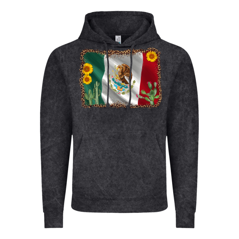 Mexico Flag Sunflower Cactus Vintage Hoodie by AdoDesignShop | Teevron