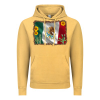 Vintage Mustard mexico flag sunflower cactus Vintage Hoodie - AdoDesignShop