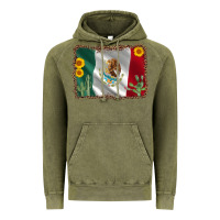 Vintage Olive mexico flag sunflower cactus Vintage Hoodie - AdoDesignShop