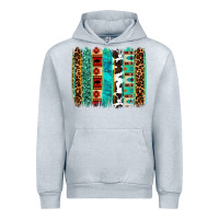 Heather Grey western brushstroke Urban Hoodie - OliviaCreatesArt