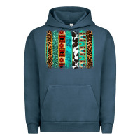 Pigment Midnight Navy western brushstroke Urban Hoodie - OliviaCreatesArt