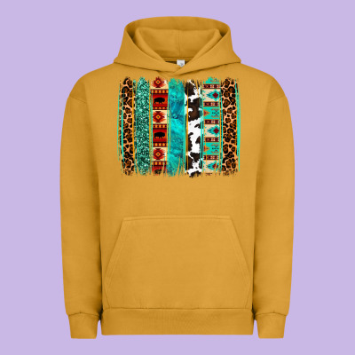 Western Brushstroke Urban Hoodie Designed By Oliviacreatesart