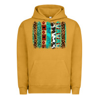 Pigment Peanut Butter western brushstroke Urban Hoodie - OliviaCreatesArt
