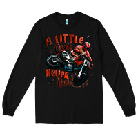 Black a little dirt never hurt dirt bike Long Sleeve Tee - MaliasSmallBusiness