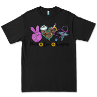 Black peace love nursing Premium Tee - CowhideDigitalArt