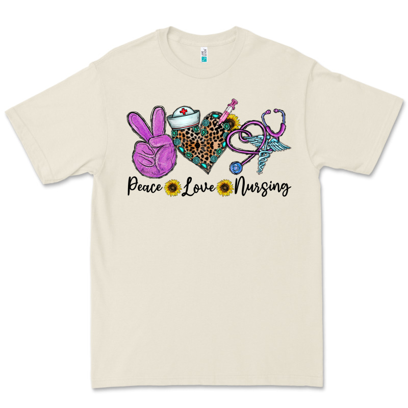 Peace Love Nursing Premium Tee by CowhideDigitalArt | Teevron