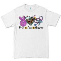 White peace love nursing Premium Tee - CowhideDigitalArt