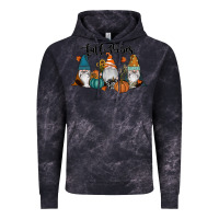 Cloud Black Fall Vibes Gnomes Vintage Hoodie - RanaPortraitStore