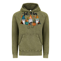 Vintage Olive Fall Vibes Gnomes Vintage Hoodie - RanaPortraitStore