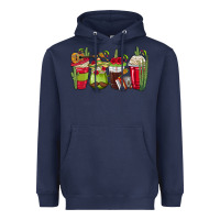 Navy Mexico Coffee Cups Heavyweight Hoodie - texasbilliewilder