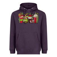 Plum Mexico Coffee Cups Heavyweight Hoodie - texasbilliewilder