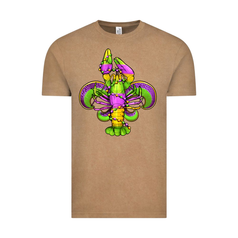 Mardi Gras Crawfish Fleur De Lis Vintage Tee by Jasminsmagicworld | Teevron