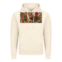 Vintage Artic western turquoise gemstone horse cowhide leopard floral background lic Vintage Hoodie - Artiststas