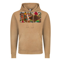 Vintage Camel western turquoise gemstone horse cowhide leopard floral background lic Vintage Hoodie - Artiststas