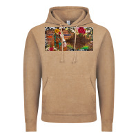 Vintage Coffee western turquoise gemstone horse cowhide leopard floral background lic Vintage Hoodie - Artiststas