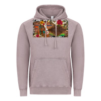 Vintage Zinc western turquoise gemstone horse cowhide leopard floral background lic Vintage Hoodie - Artiststas