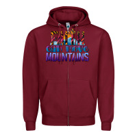 Burgundy Faith Can Move Mountains Zipper Hoodie - LillyAllenDesigns