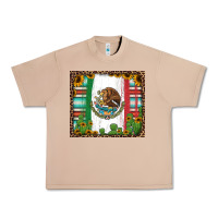 Burro mexican flag background with cactus and sunflower tumbler Urban Heavy Tee - Jasminsmagicworld