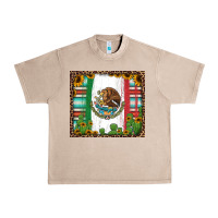 French Oak mexican flag background with cactus and sunflower tumbler Urban Heavy Tee - Jasminsmagicworld