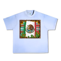 Grape Ice mexican flag background with cactus and sunflower tumbler Urban Heavy Tee - Jasminsmagicworld
