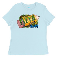 Baby Blue fifth grade dude Ladies Tee - RanaPortraitStore