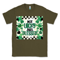 Army Green not lucky just blessed Classic Tee - MaliasSmallBusiness