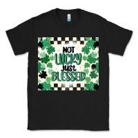Black not lucky just blessed Classic Tee - MaliasSmallBusiness