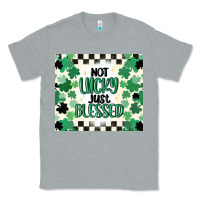Heather Grey not lucky just blessed Classic Tee - MaliasSmallBusiness