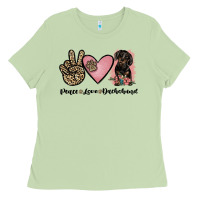 Matcha peace love dachshund Ladies Tee - JahusDesignShop
