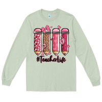 Valentine's Day Teacher Life Pencils Long Sleeve Tee | Teevron