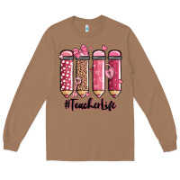 Toasted Coconut valentine's day teacher life pencils Long Sleeve Tee - MaliasSmallBusiness