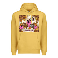 Antique Gold happy fall y'all cowgirl Premium Hoodie - TumblerDesignByShophia