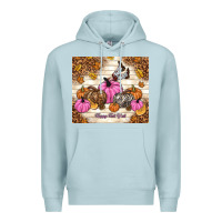 Blue Mist happy fall y'all cowgirl Premium Hoodie - TumblerDesignByShophia
