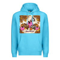 Ocean Blue happy fall y'all cowgirl Premium Hoodie - TumblerDesignByShophia