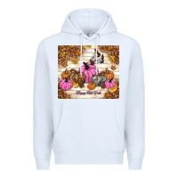 White happy fall y'all cowgirl Premium Hoodie - TumblerDesignByShophia