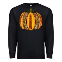 Black Softball Pumpkin Premium Sweatshirt - texasbilliewilder