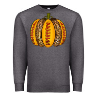 Charcoal Heather Softball Pumpkin Premium Sweatshirt - texasbilliewilder